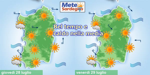 meteo sardegna giovedì e venerdì - Sardegna, meteo estivo per vari giorni, e nel fine settimana caldo anche forte