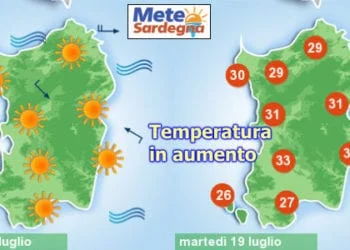 previsioni meteo 3 350x250 - Cagliari, meteo incerto, temporali alla lontana. Da lunedì sole e caldo