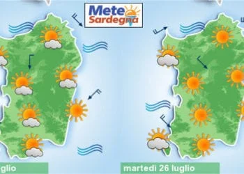previsioni meteo 8 350x250 - Bel tempo, ma nel finire di settimana c'è il rischio di un cambiamento meteo rilevante