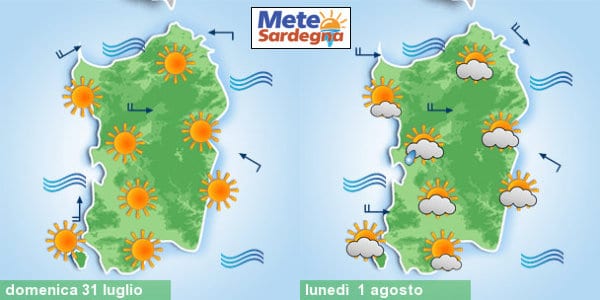 previsioni meteo sardegna 1 1 - Sardegna, caldo in aumento, poi si starà meglio. Condizioni meteo soleggiate