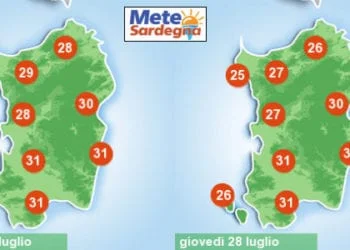 previsioni meteo temperatura 5 350x250 - Bel tempo, ma nel finire di settimana c'è il rischio di un cambiamento meteo rilevante