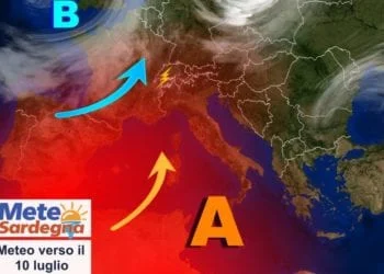sardegna meteo luglio caldo africano 350x250 - Meteo instabile con temporali pomeridiani. Torna un po' di caldo e l’estate