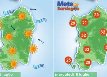 sardegna meteo sole temperature caldo 350x250 - Meteo settimana da piena estate, sole prevalente. Caldo atteso in crescita