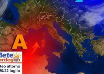sardegna meteo tendenza luglio caldo africano 350x250 - Meteo settimana da piena estate, sole prevalente. Caldo atteso in crescita