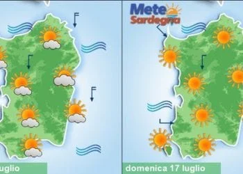 sardegna meteo weekend ritorna estate caldo 350x250 - Meteo settimana da piena estate, sole prevalente. Caldo atteso in crescita