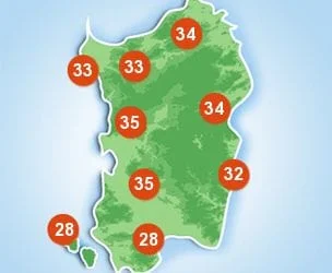 sardegna tmax 2016 07 22 304x250 1 - Venerdì dovrebbe essere la giornata più calda