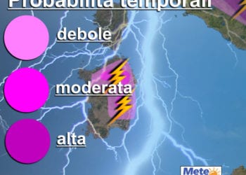 temporali sardegna 350x250 - Sardegna, torna il caldo: picchi di 40°C e oltre. Rischio incendi. Tendenza meteo per la settimana