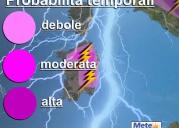 temporali sardegna 350x250 - Cagliari, meteo incerto, temporali alla lontana. Da lunedì sole e caldo