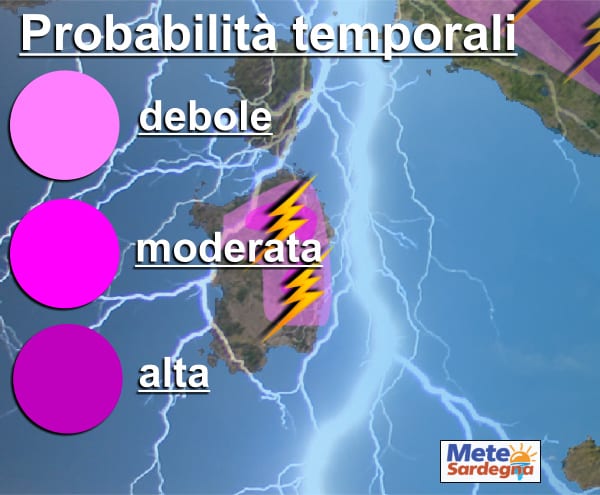 temporali sardegna - ULTIM'ORA: afa e caldo in Sardegna, ma in arrivo temporali ed una Bassa Pressione