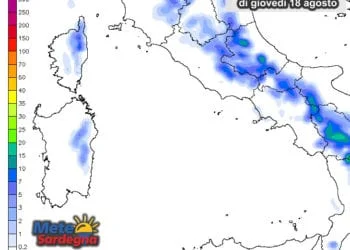Piogge 3 350x250 - Possibili isolati piovaschi pomeridiani sul Gennargentu