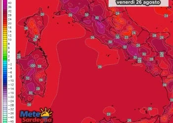 Temperature 1 350x250 - Venerdì dovrebbe essere la giornata più calda