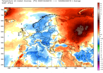 anomalie termiche 350x250 - E' l'agosto che non ti aspetti: sinora temperature inferiori alle medie