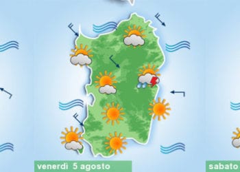 meteo sardegna 1 3 350x250 - Sardegna protetta dall'Alta Pressione, ma non dalle nubi passeggere. Seguirà sole e caldo