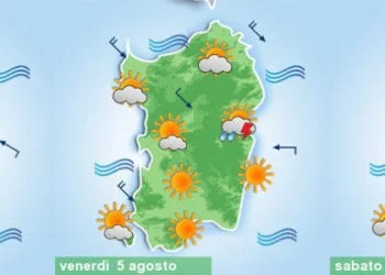 meteo sardegna 1 3 350x250 - Sole e caldo estivo. In Sardegna la bella stagione non si attenua, e nel frattempo non piove