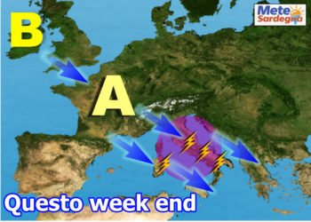 meteo sardegna 1 5 350x250 - Sardegna protetta dall'Alta Pressione, ma non dalle nubi passeggere. Seguirà sole e caldo