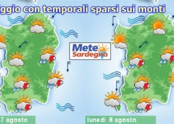meteo sardegna 2 3 350x250 - Sole e caldo estivo. In Sardegna la bella stagione non si attenua, e nel frattempo non piove