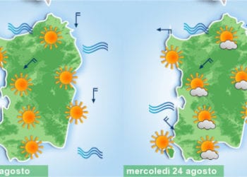 meteo sardegna previsioni 1 3 350x250 - European Storm Forecast Experiment (Estofex): oggi a Sardegna a rischio potenziale temporali violenti