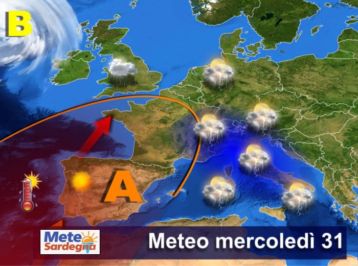 previsioni meteo sardegna 1 10 - Temporali sulla Sardegna, l'Estate cambia volto, ma non finisce qui. Più avanti, altri temporali