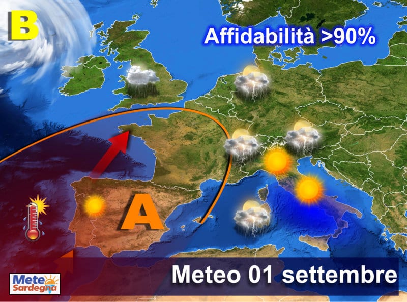 previsioni meteo sardegna 1 11 - Dopo i fugaci temporali, attesi in parte dell'Isola anche giovedì, nuova fase di caldo estivo sulla Sardegna