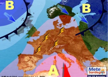 previsioni meteo sardegna 2 3 350x250 - Sardegna protetta dall'Alta Pressione, ma non dalle nubi passeggere. Seguirà sole e caldo