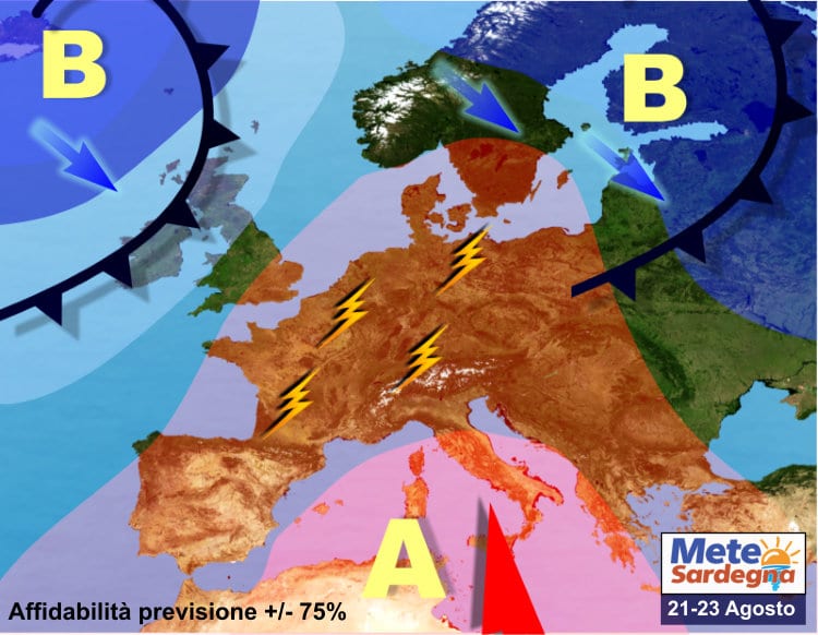 previsioni meteo sardegna 2 3 - Sardegna protetta dall'Alta Pressione, ma non dalle nubi passeggere. Seguirà sole e caldo