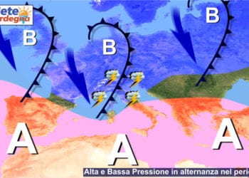 previsioni meteo sardegna 2 350x250 - Sardegna protetta dall'Alta Pressione, ma non dalle nubi passeggere. Seguirà sole e caldo