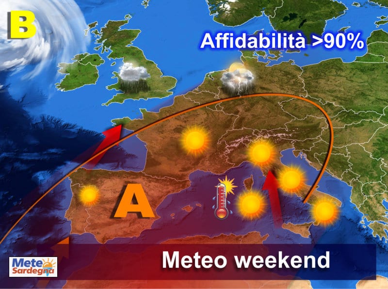 previsioni meteo sardegna 2 9 - Dopo i fugaci temporali, attesi in parte dell'Isola anche giovedì, nuova fase di caldo estivo sulla Sardegna