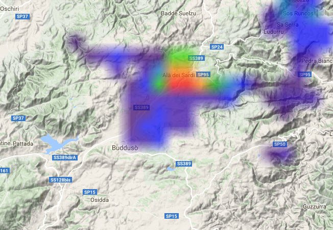 12 09 2016 13 56 20 - I primi rovesci di pioggia tra Buddusò e Alà dei Sardi