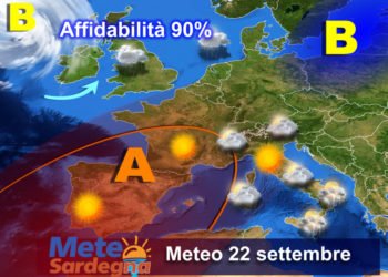 Meteo1 mts 350x250 - Nuovo peggioramento, tempo variabile con possibilità di temporali sulla Sardegna