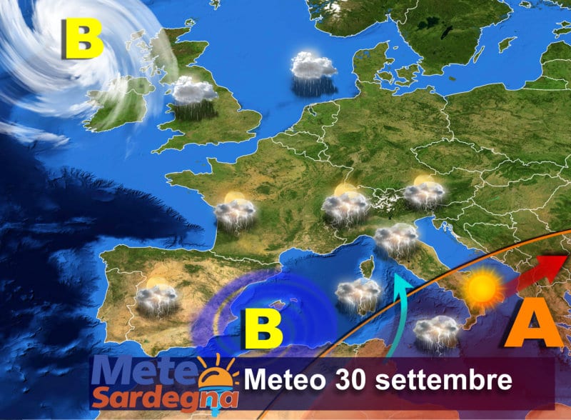 Meteo2 mts 4 - Ultimi temporali prima di un miglioramento meteo. Peggiora nel 1° weekend di ottobre
