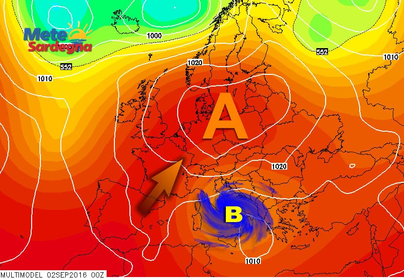 Vortice di Bassa Pressione in arrivo la prossima settimana.