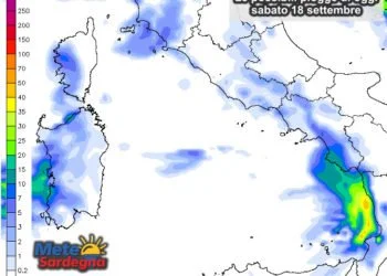 Piogge 11 350x250 - Prossime ore: possibili acquazzoni nel cagliaritano