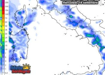 Piogge 8 350x250 - Mercoledì sera furioso Maestrale, freddo, ma poca pioggia