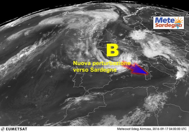 evoluzione meteo sardegna 3 - Nuova perturbazione verso Sardegna: temporali, vento. Non esclusi nuovi nubifragi