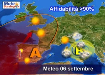 meteo sardegna previsioni 1 1 350x250 - Oggi e domani nuovi temporali in Sardegna. Ma per spegnere la siccità servirebbe ben altro. Meteo prossimi giorni