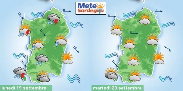 meteo sardegna previsioni 2 4 - Nuova perturbazione verso Sardegna: temporali, vento. Non esclusi nuovi nubifragi