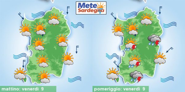 meteo sardegna previsioni 3 1 - Sardegna, i temporali non sono finiti. Nuovi temporali giovedì e venerdì. Sabato e domenica tornerà il sole