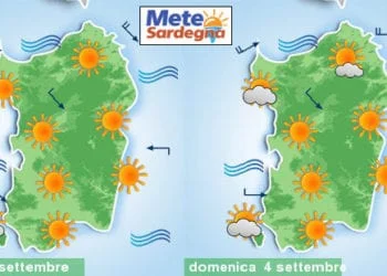 previsioni meteo sardegna 1 1 350x250 - Oggi e domani nuovi temporali in Sardegna. Ma per spegnere la siccità servirebbe ben altro. Meteo prossimi giorni