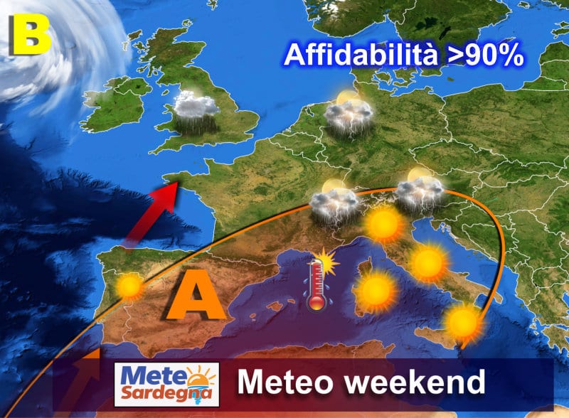 previsioni meteo sardegna 1 - Sino a Domenica caldo estivo, poi condizioni meteo in nuovo cambiamento