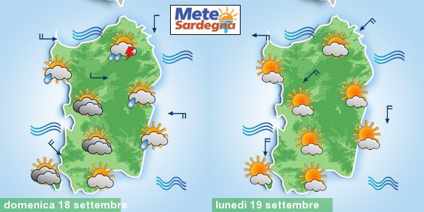 previsioni meteo sardegna 3 3 - Altri temporali verso la Sardegna, da domenica condizioni meteo in miglioramento