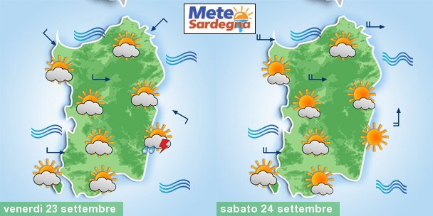 previsioni meteo sardegna 3 6 - E' piombato un clima da inizio Autunno in Sardegna. Il meteo della settimana: ancora occasione per temporali