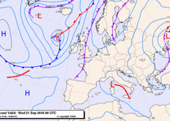situazione 2 350x250 - Nuovo peggioramento, tempo variabile con possibilità di temporali sulla Sardegna