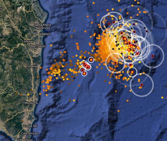 01 10 2016 11 39 11 - Grossi temporali a ridosso della Sardegna orientale