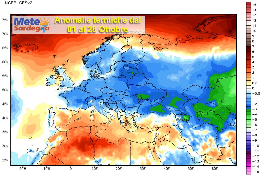 Anomalie termiche 1 - Ottobre è quasi finito: volete sapere se è stato caldo o fresco?