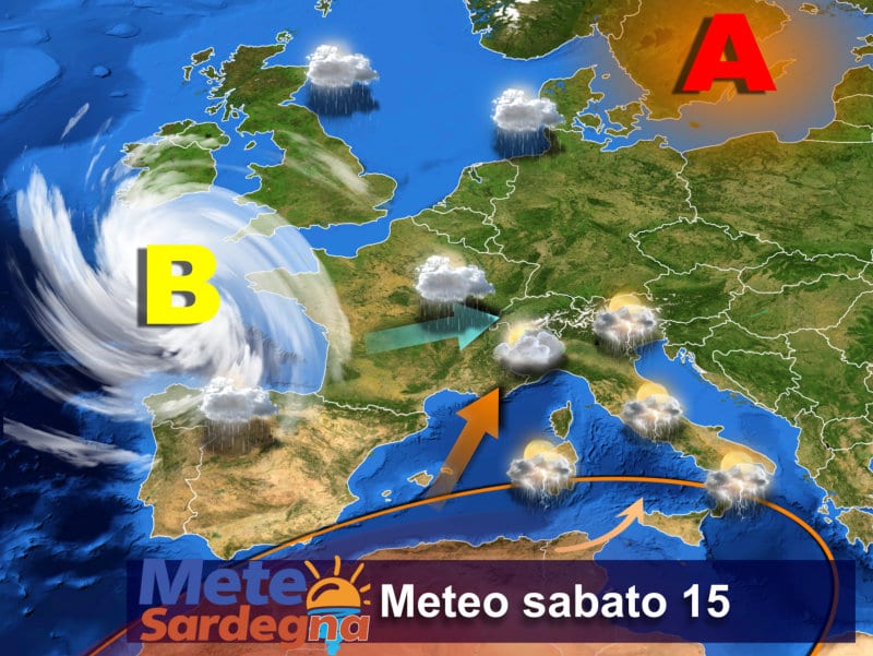 Il meteo di oggi, sabato 15 ottobre.
