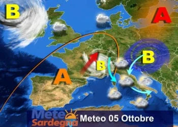 Meteo1 mts 2 350x250 - Mercoledì sera furioso Maestrale, freddo, ma poca pioggia