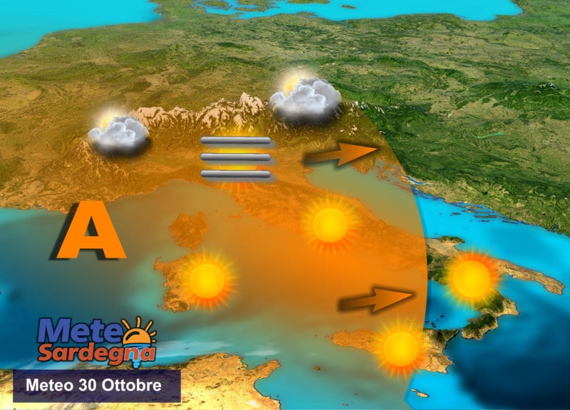 Meteo1 mts 20 - Sole e clima gradevole dal weekend al Ponte di Ognissanti