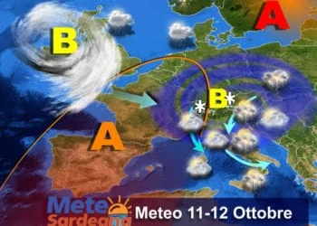 Meteo1 mts 6 350x250 - Nuovo peggioramento, tempo variabile con possibilità di temporali sulla Sardegna