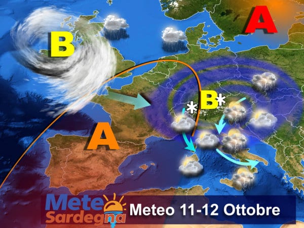 Meteo1 mts 6 - In settimana piogge sparse e prospettive di forte maltempo verso il weekend