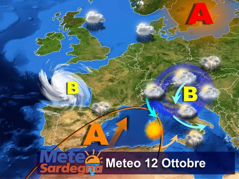 Giovedì prime piogge, venerdì possibili temporali Meteo1 mts 8 - Giovedì prime piogge, venerdì possibili temporali